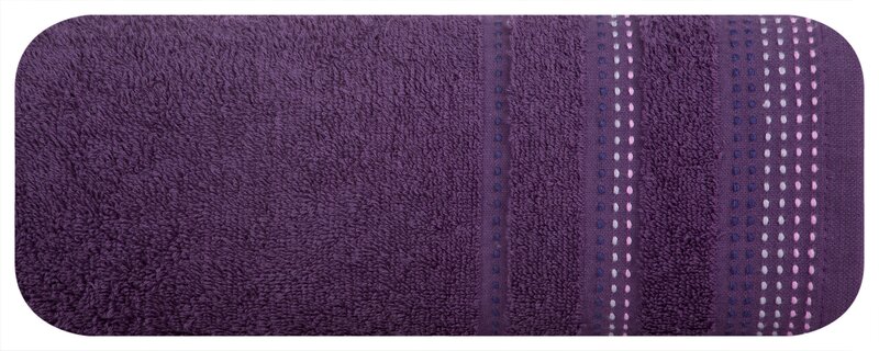 Ręcznik Pola fioletowy 70 x 140 cm – miękki i chłonny