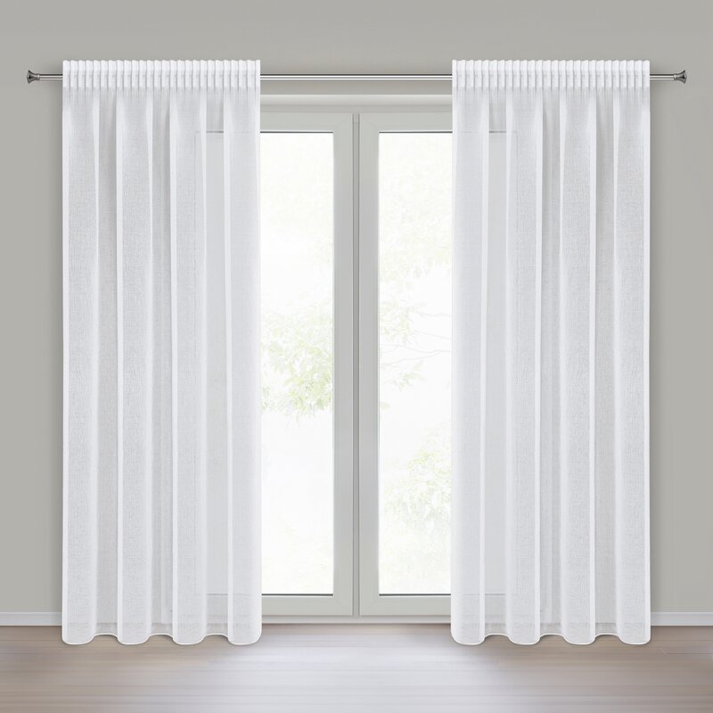 Firana gotowa Elpidia biała 140 x 270 cm – rozjaśnia wnętrze