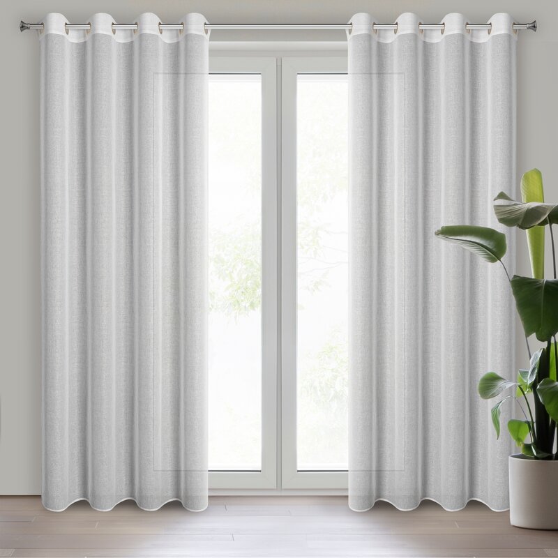 Firana gotowa Lena biała 140 X 250 CM – rozjaśnia wnętrze