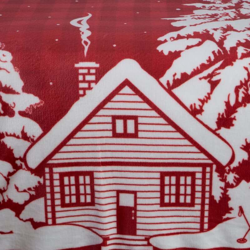 KOC ŚWIĄTECZNY RUDOLF 150 X 200 CM CZERWONY