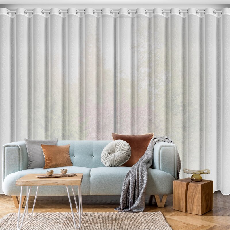 Firana gotowa Tulsa biały 350 x 250 cm – optycznie powiększa