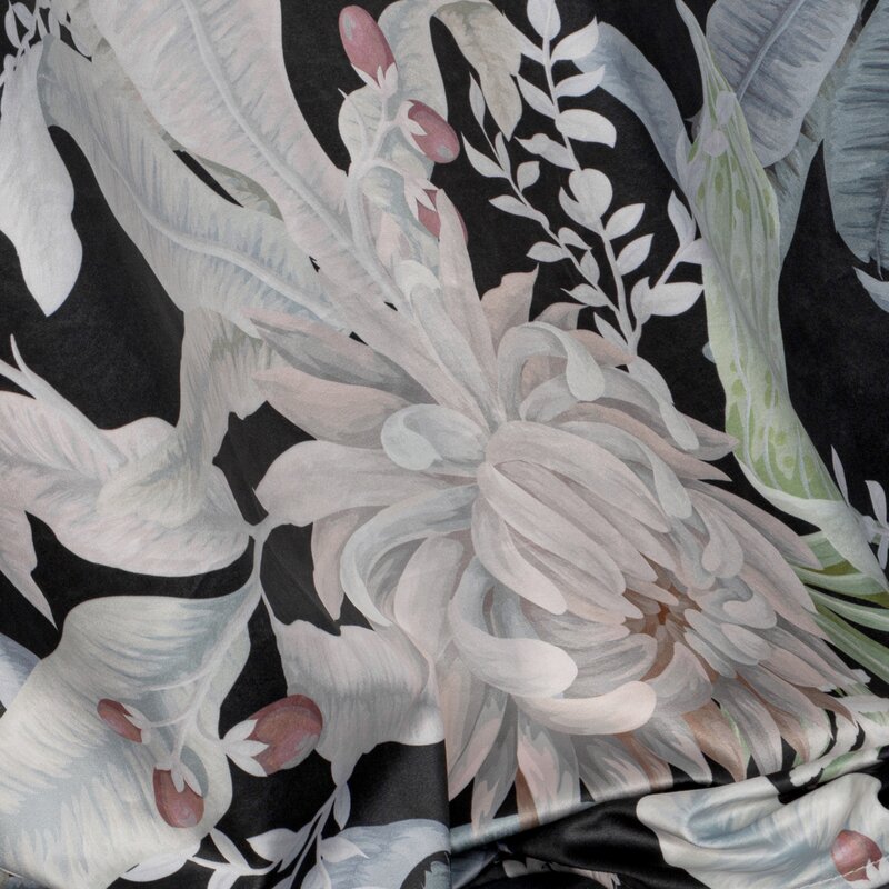 Zasłona gotowa z welwetu czarna 140 x 270 cm – zaciemniająca i stylowa