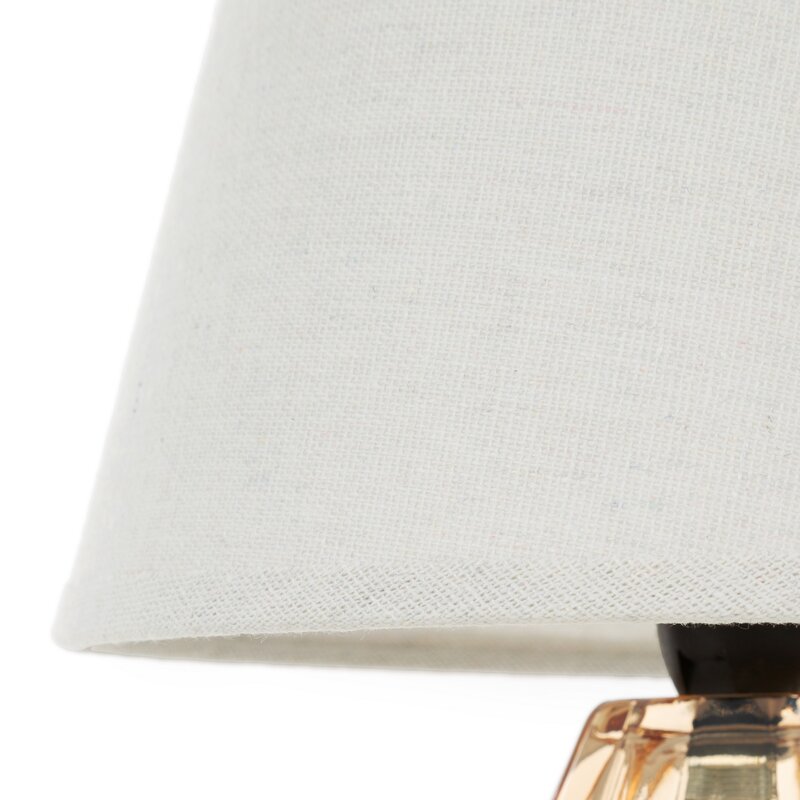 Lampa stołowa Devin kremowa O 20 x 33 cm – subtelny blask we wnętrzu