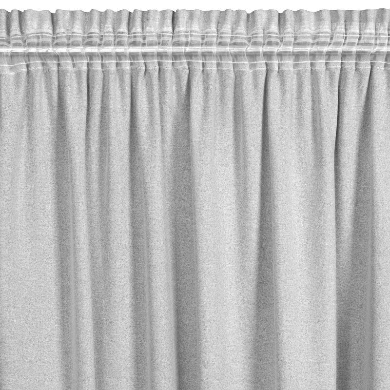 Zasłona gotowa Eris srebrna 140 x 270 cm – subtelny blask we wnętrzu