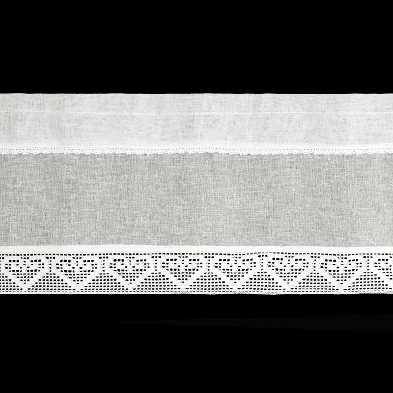 Firana gotowa Gabi na taśmie kremowa 150 X 30 cm – zapewnia prywatność