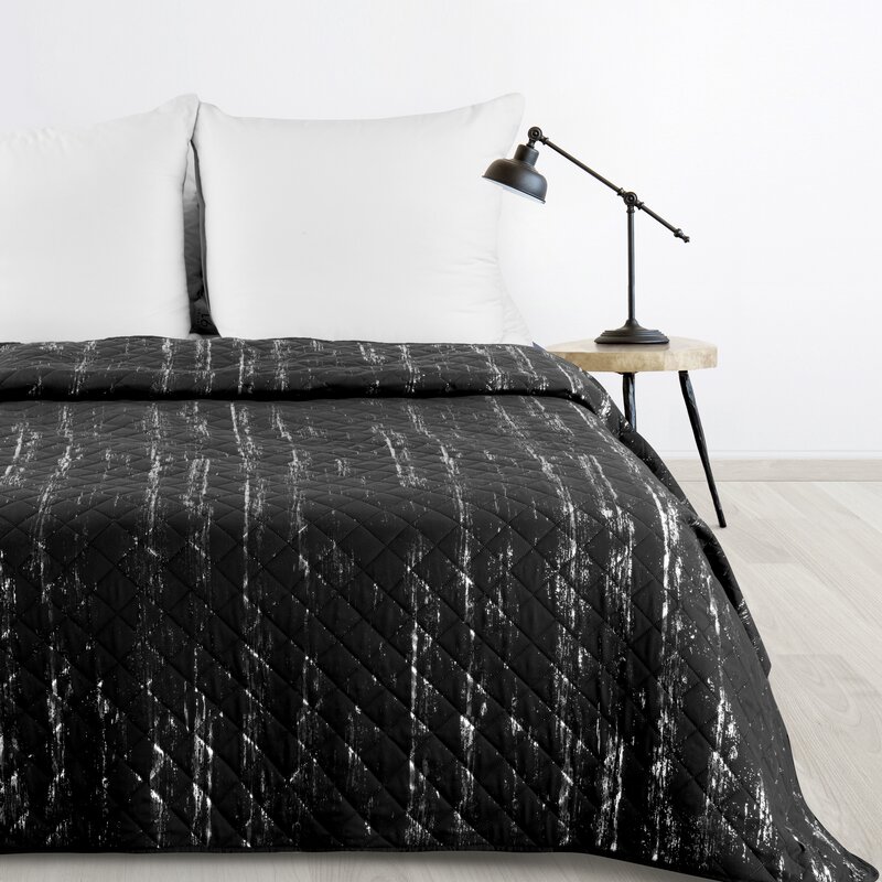 Narzuta Blink czarna 200 x 220 cm – wprowadza blask