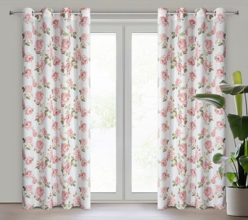 Zasłona gotowa biała 140 x 250 cm – wprowadza romantyczny klimat