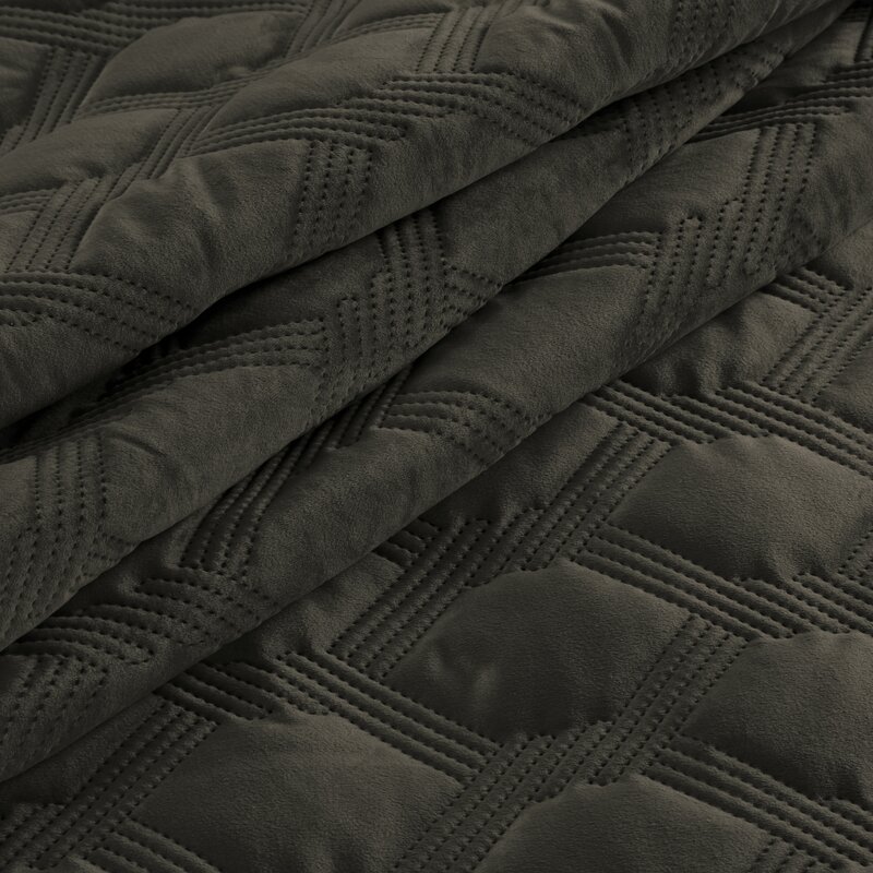 Narzuta Velvet Sofia 5 stalowa 220 x 240 cm – doda przytulności
