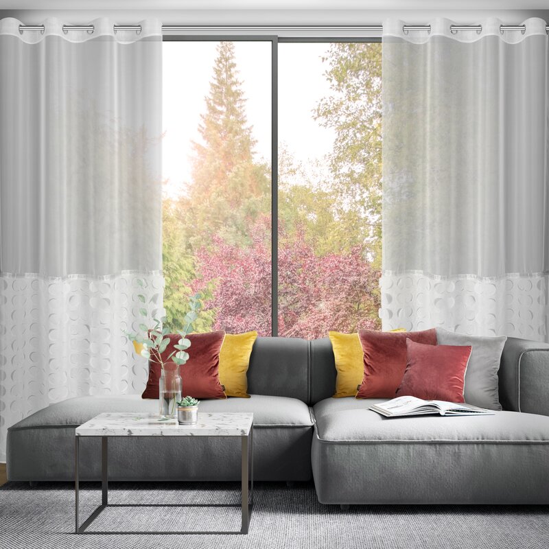 Firana gotowa Debora biała 140 X 250 CM – rozjaśnia i dodaje lekkości