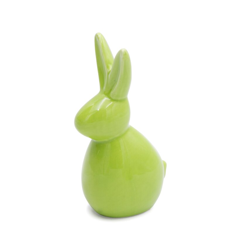 Figurka wielkanocna zając zielony 10x7x18 cm – doda wiosennej radości