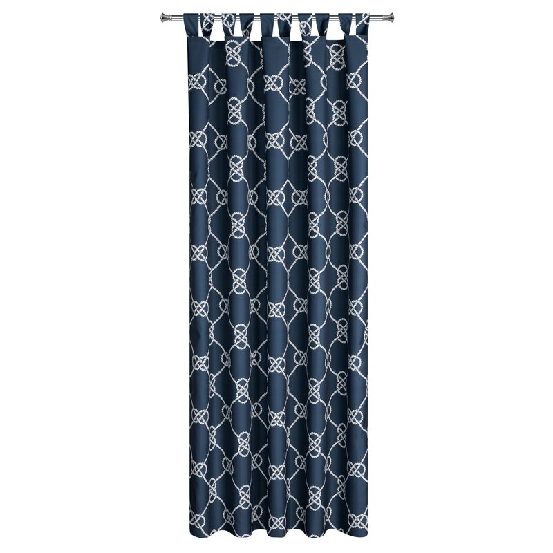 Zasłona gotowa na szelkach granatowa 155 x 240 cm – ochrona przed słońcem
