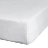 Prześcieradło jersey białe 240 x 220 x 30 cm – miękkie i oddychające