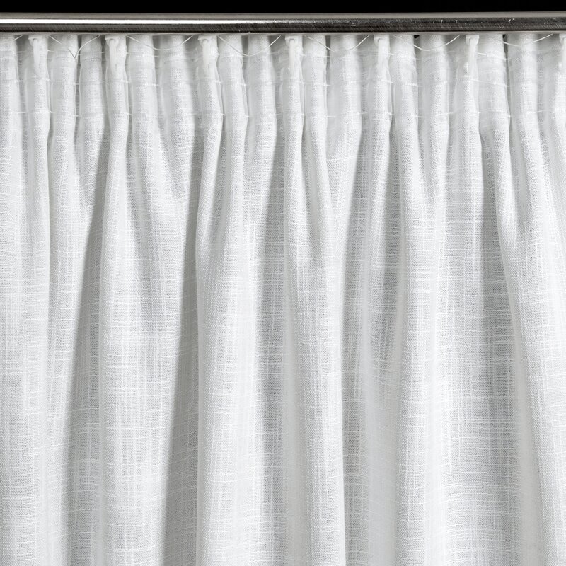 Zasłona gotowa Rosi biała 140 x 270 cm – rozjaśnia wnętrze
