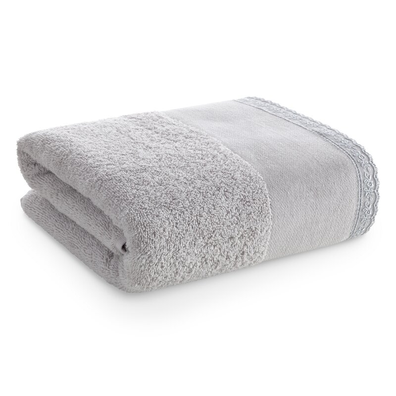 Ręcznik EMI srebrny 70 x 140 cm – miękki i chłonny