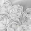 Zasłona gotowa Roses biała 300 X 120 cm – szyfonowa, rozświetlająca