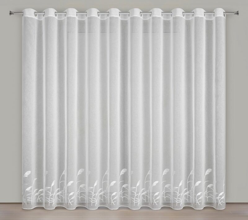 Firana gotowa Tasha biała 400 x 250 cm – rozprasza światło