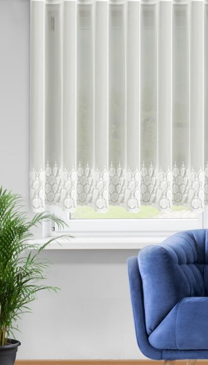 Firana gotowa NIRA kremowa 350 X 150 CM – rozświetla wnętrze