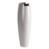 Wazon ceramiczny HALI popielaty 18 X 18 X 58 cm – na suszone kwiaty
