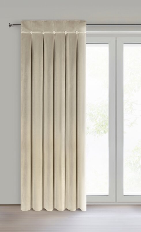 Zasłona gotowa Alita beżowa 140 x 250 cm – zaciemnia i zdobi
