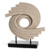 Figurka ceramiczna Logan beżowa 16 X 6 X 20 CM – do salonu i sypialni