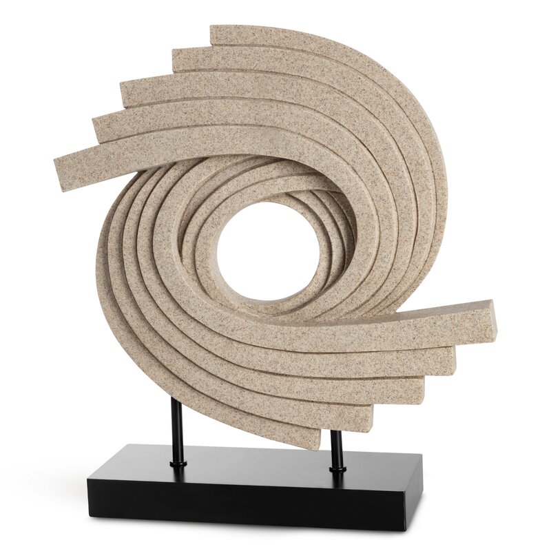 Figurka ceramiczna Logan (03) beżowa 28 X 8 X 32 CM – unikalna forma