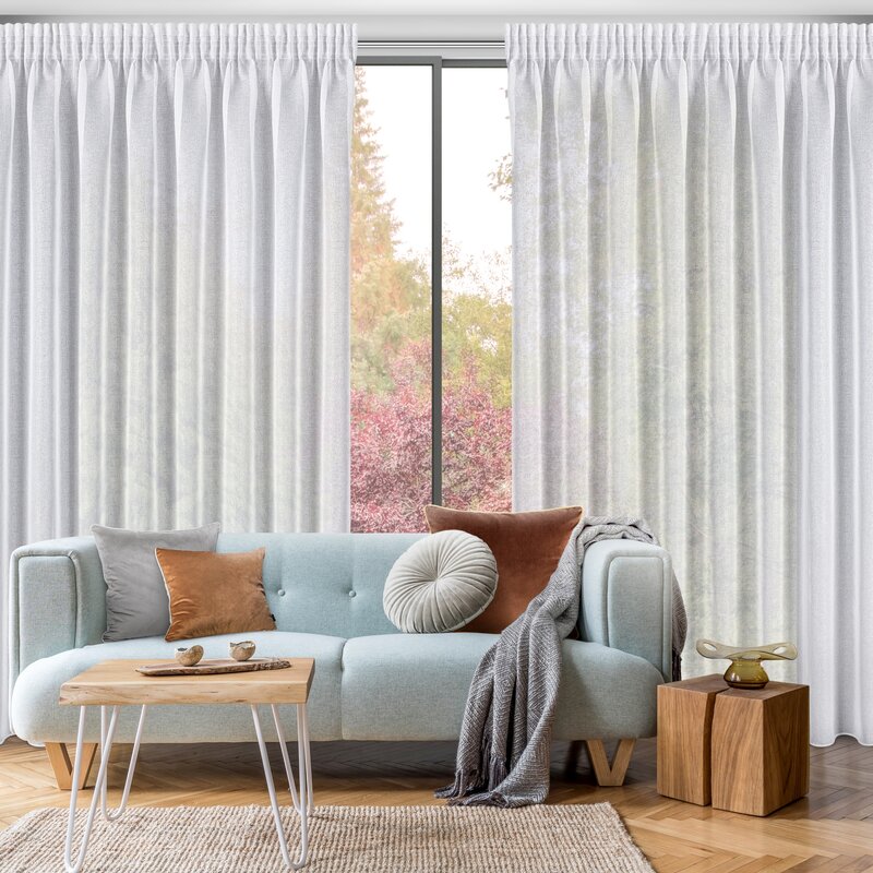 Firana gotowa Lena biała 350 x 270 cm – rozjaśnia wnętrze