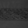Pościel bawełniana Lana3 czarna 160 x 200 cm – elegancka koronka