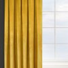 Zasłona gotowa D91 musztardowa 140 x 270 cm – zaciemnia pomieszczenie