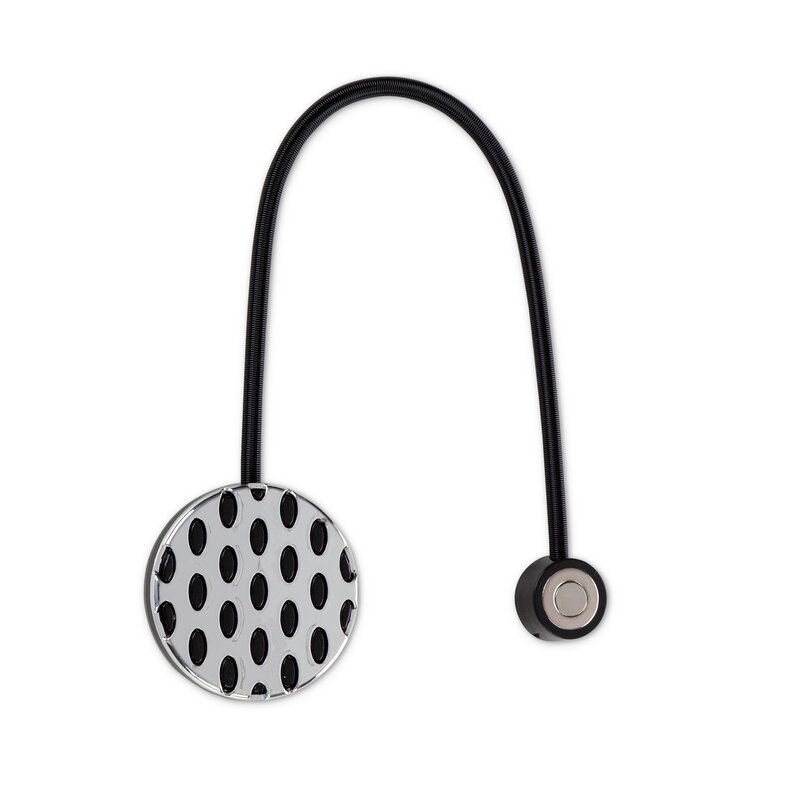 Upinacz dekoracyjny z magnesem czarny 5 x 17 cm – stylowe upięcie firan