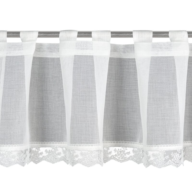Firana gotowa Suzan biała 150 x 40 cm – rozświetla wnętrze
