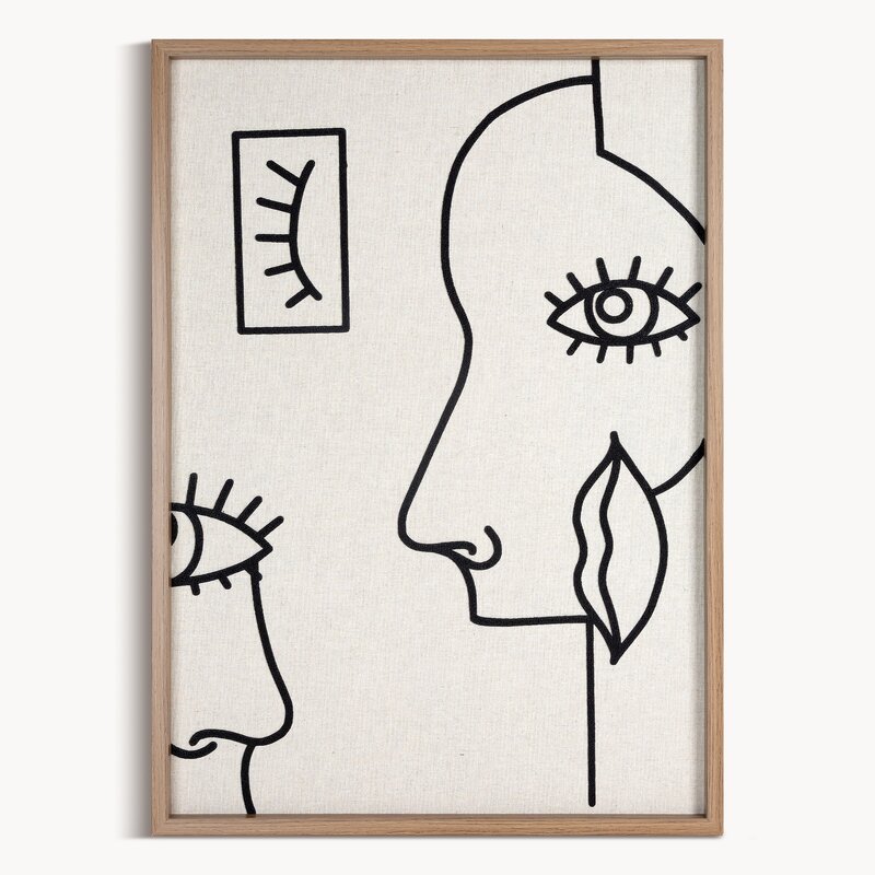 Obraz ręcznie malowany Abstrakcyjny beżowy 50 X 70 cm – doda wnętrzu charakteru