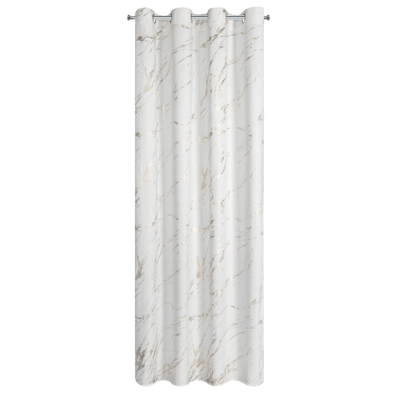 Zasłona gotowa Molly biała 140 X 250 cm – miękki welwet