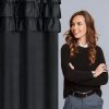 Zasłona gotowa Sami czarna 140 x 250 cm – dodaje elegancji wnętrzu