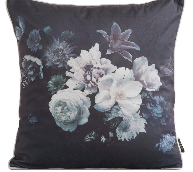 Poszewka velvet czarna 45 x 45 cm – doda charakteru