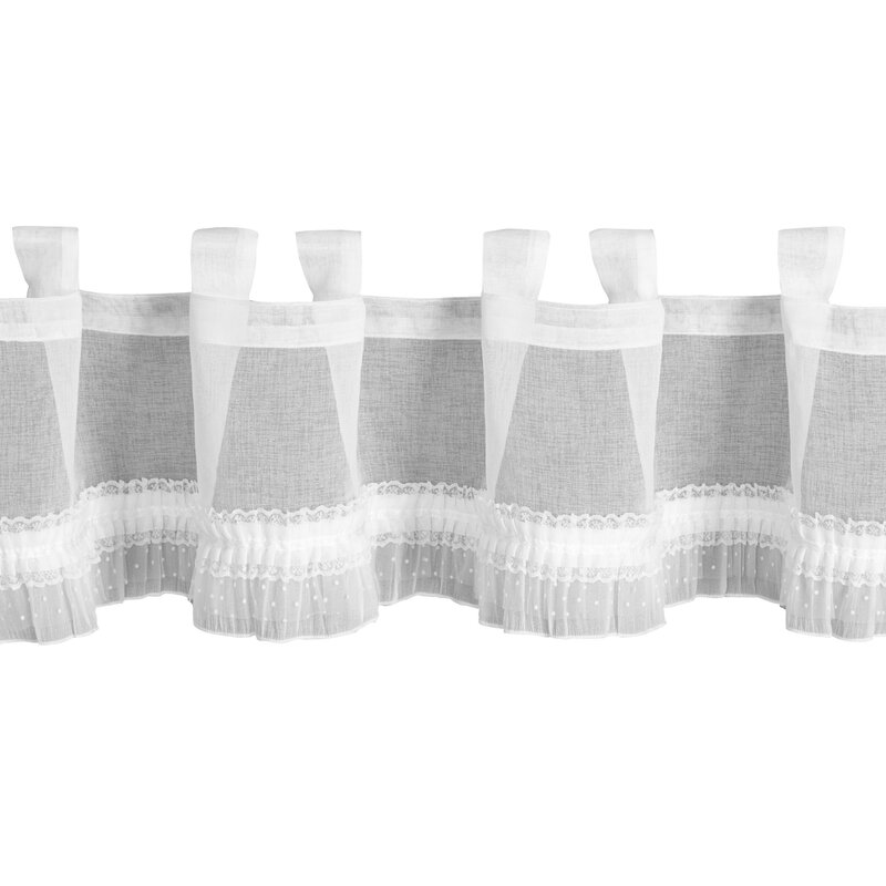Firana gotowa Mary biała 150 x 30 cm – rozprasza światło