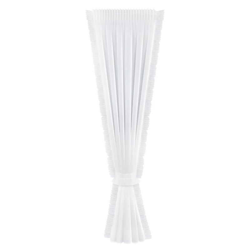 Firana gotowa biała 140 x 270 cm – rozprasza światło