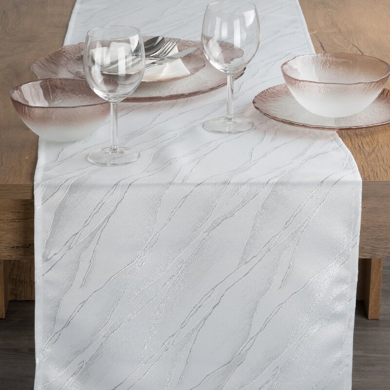 OBRUS ERIKA 40 X 140 CM BIAŁY