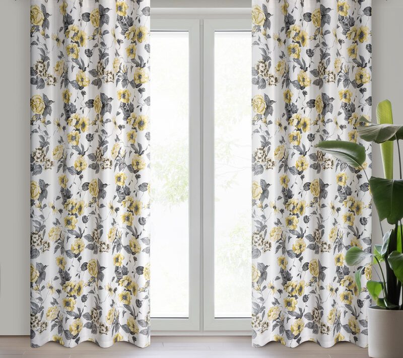 Zasłona gotowa Delia biała 140 X 250 CM – półzaciemniająca