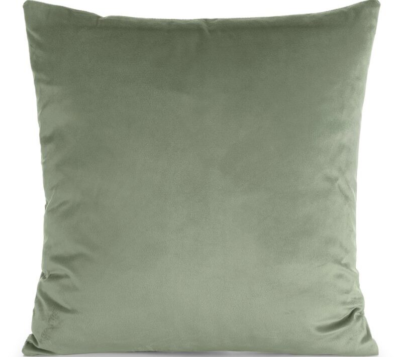 Poszewka welwetowa 45 x 45 cm jasnomiętowa – miękka i przyjemna