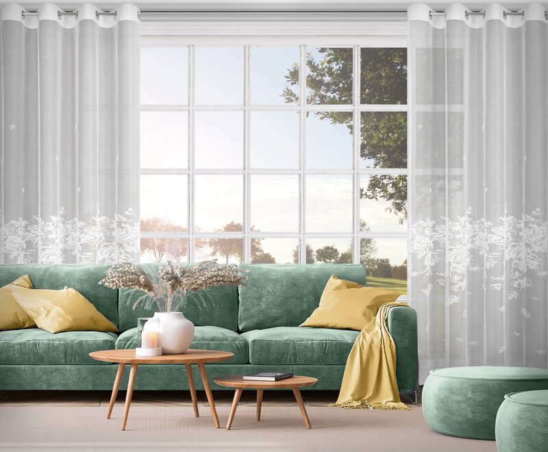 Firana gotowa Alexia biała 140 x 250 cm – rozprasza światło