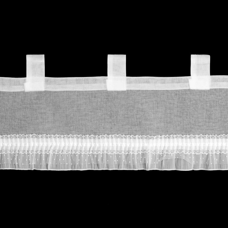 Firana gotowa Mary biała 150 x 30 cm – rozprasza światło