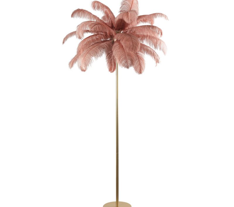 Lampa stołowa Feri pudrowy róż 95 x 95 x 180 cm – doda blasku wnętrzu