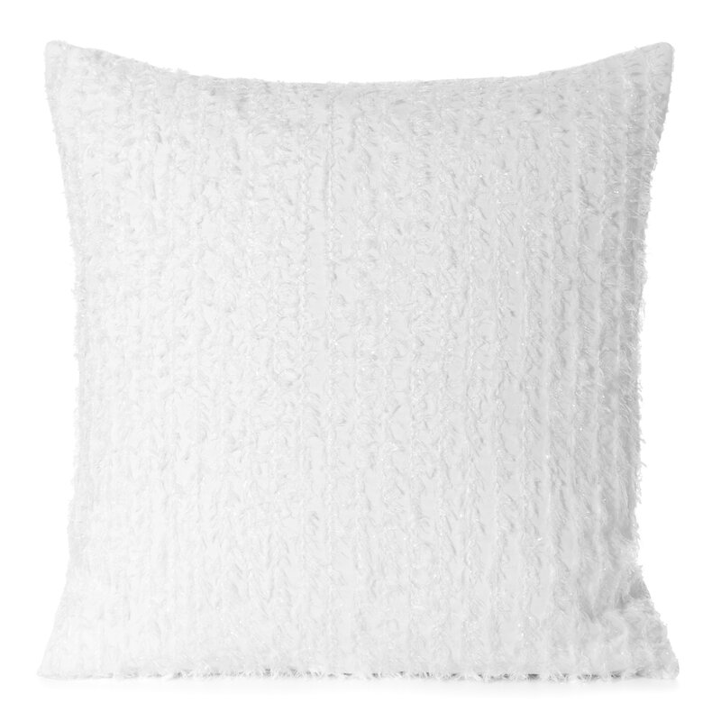 Poszewka Selma biała 45 x 45 cm – dodaje ciepła