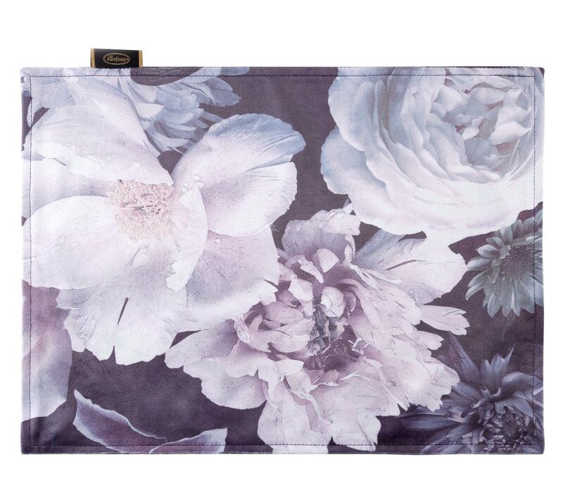 Obrus welwetowy fioletowy 30 x 40 cm – stylowa dekoracja stołu