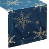 Bieżnik świąteczny granatowy 40 x 140 cm – welwetowy i elegancki