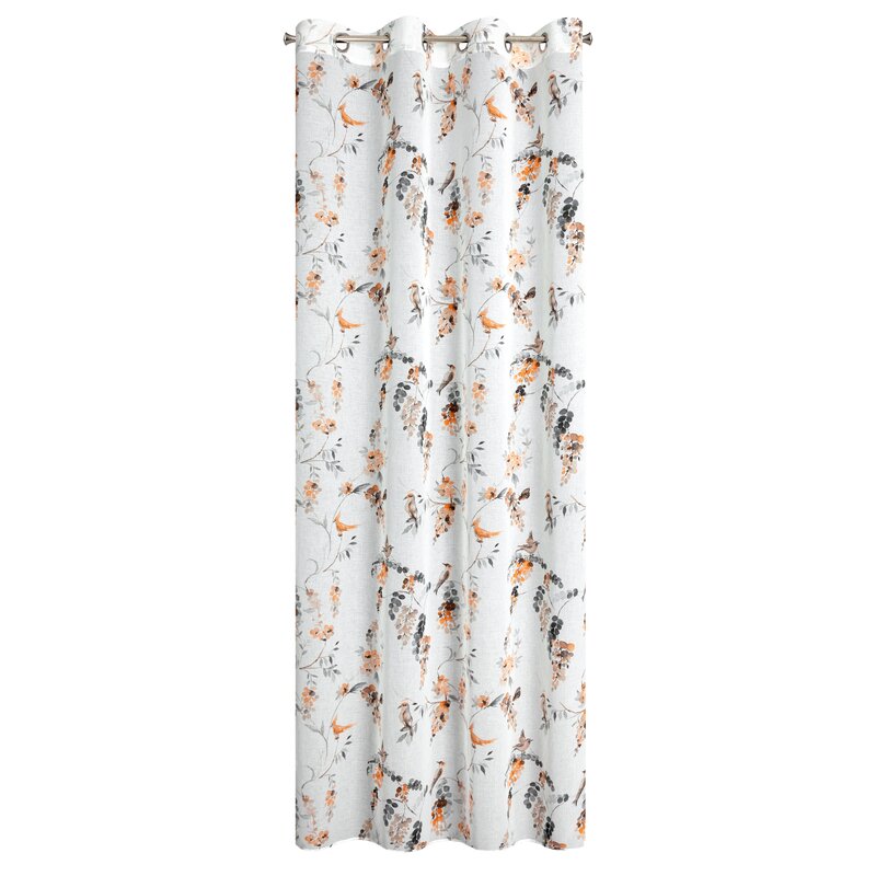 Zasłona gotowa RIKI biała 140 x 250 cm – rozjaśnia wnętrze