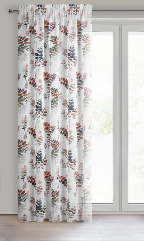 Zasłona gotowa Marina biała 140 x 270 cm – rozświetla wnętrze