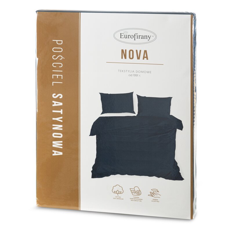 Pościel Nova3 granatowa 160 x 200 cm – dla komfortowego snu