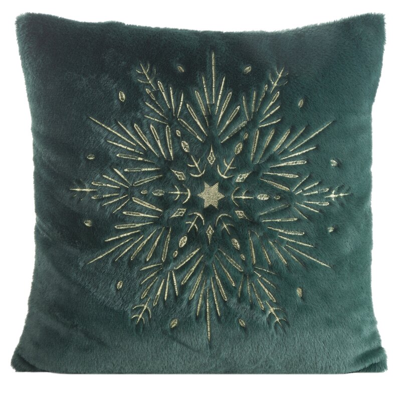 POSZEWKA ŚWIATECZNA 119B 45 X 45 CM CIEMNOZIELONY