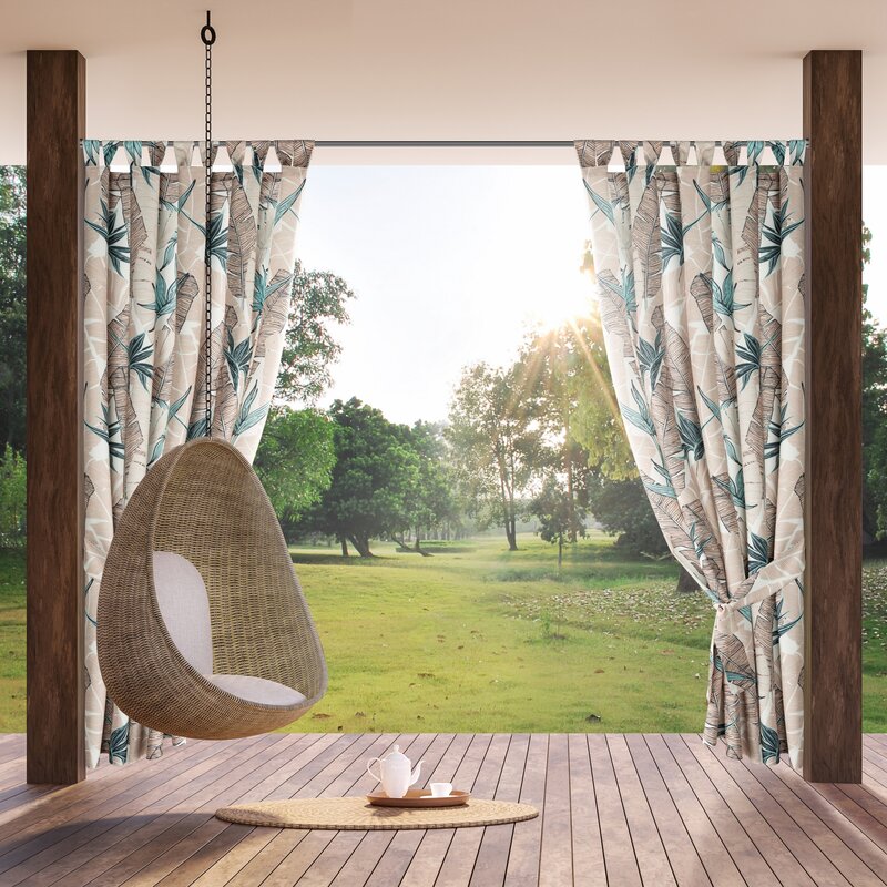 Zasłona gotowa Garden 8 beżowa 155 x 260 cm – ochrona przed słońcem